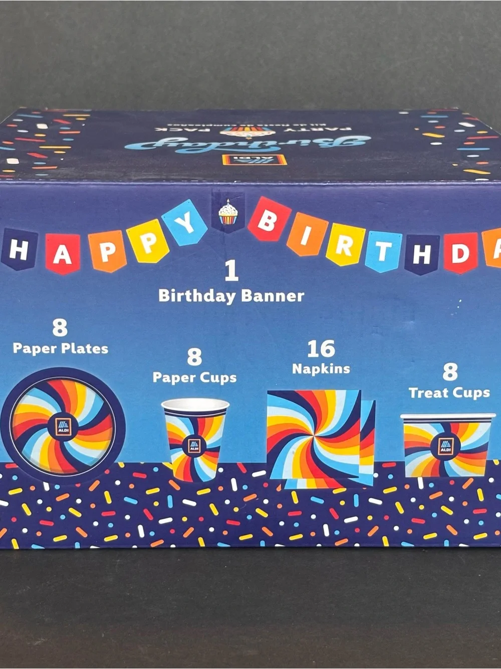 NEW 2026 ALDI 50th Birthday Celebration Box Party Pack Limited Edition Serves 8